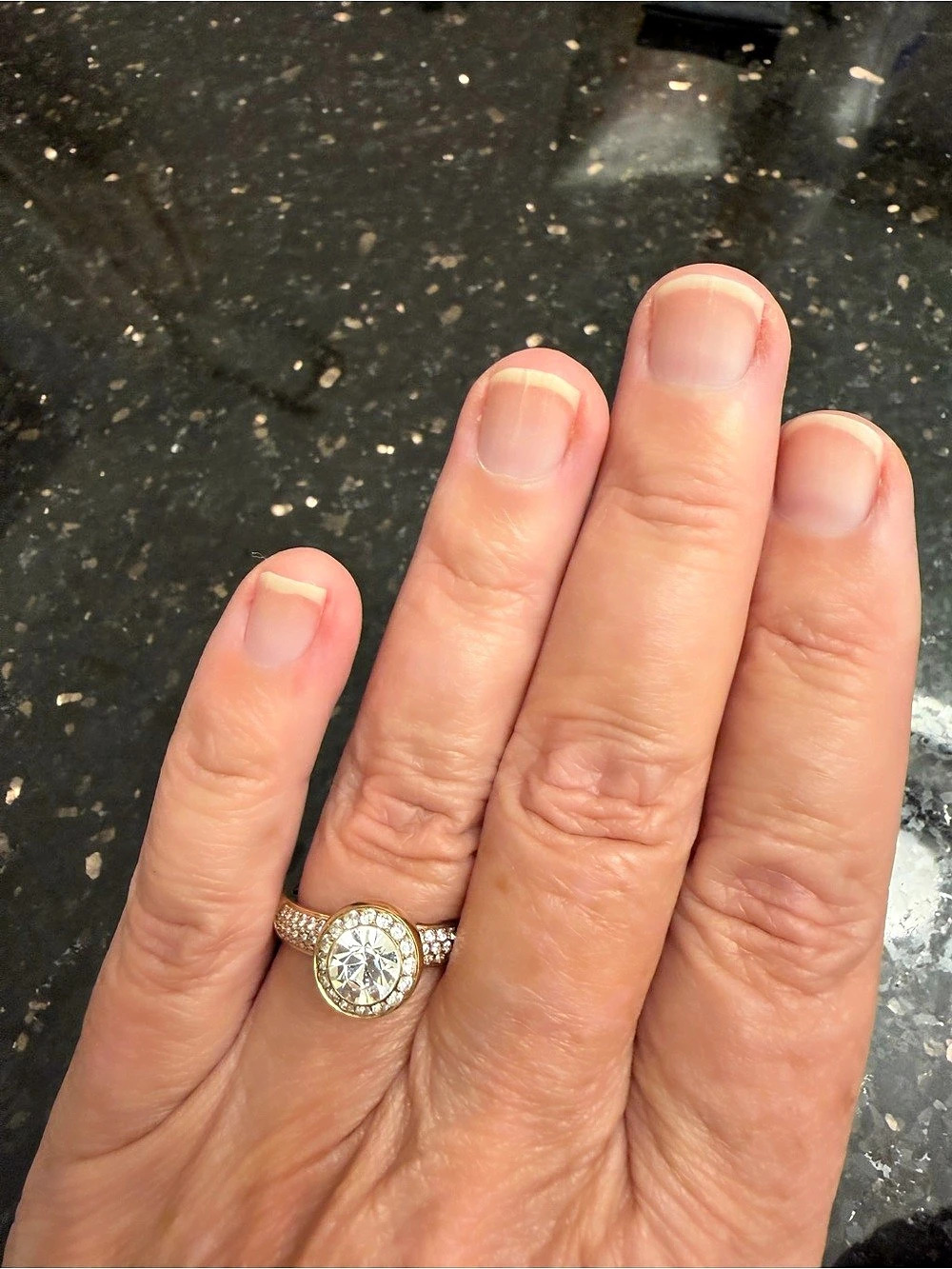 QUDO Interchangeable Crystal Rose Gold Ring